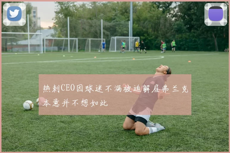 热刺CEO因球迷不满被迫解雇弗兰克本意并不想如此